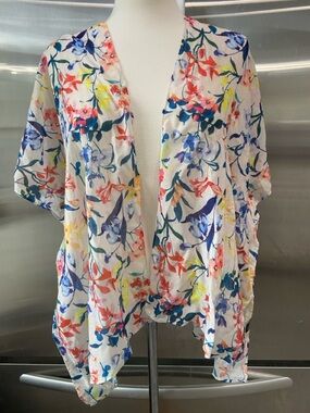 Save the Ocean Floral Lightweight Open Kimono Cardigan 100% PET Boho Cottagecore